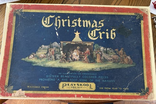 Vintage 1933 christmas crib - 1933,