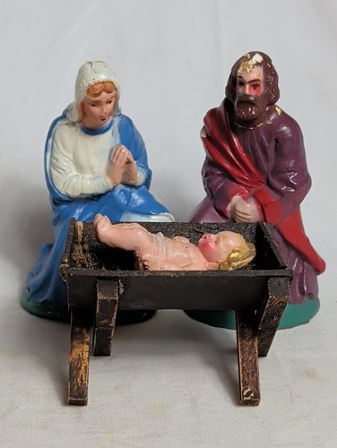 Vintage nativity scene - vintage,