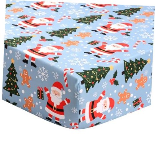 Christmas fitted crib sheets - christmas,