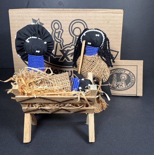 Vintage zulu nativity set - nativity,