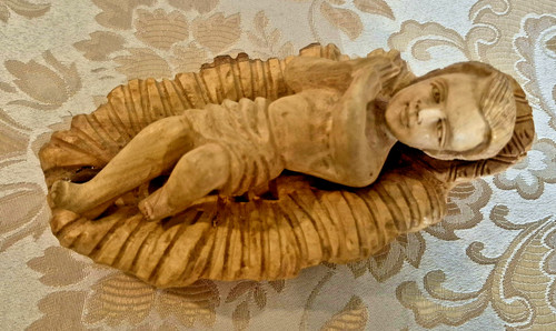 Large piece wood carved - large, 2