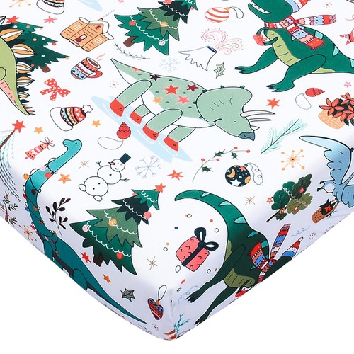 Christmas fitted crib sheets - crib,