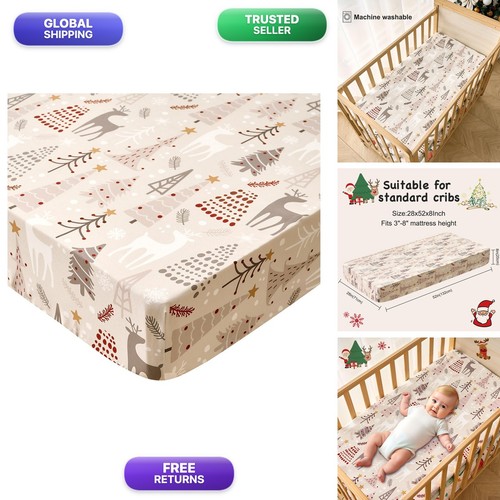 Christmas tree deer crib - tree, sheet